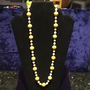 Multi size beaded necklace